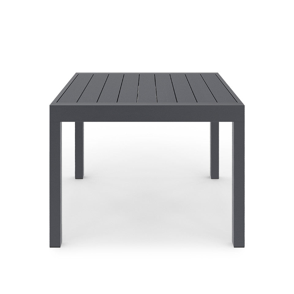 Ensemble repas extensible 8 places en polywood gris