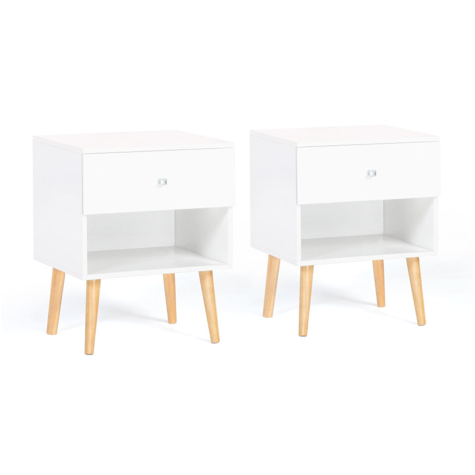 Tables de chevet Emmie 1 tiroir - lot de 2