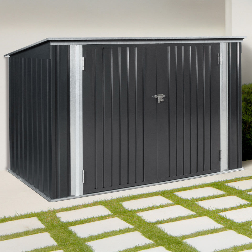 Abri de jardin en métal multi rangements