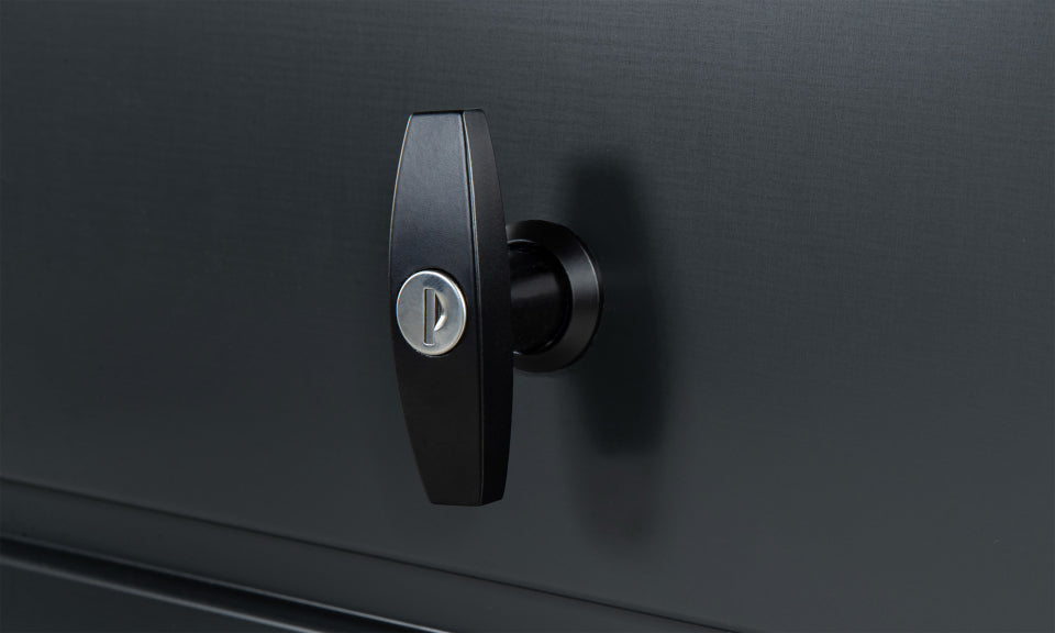 Coffre de rangement pour extérieur gris anthracite en acier galvanisé 600L