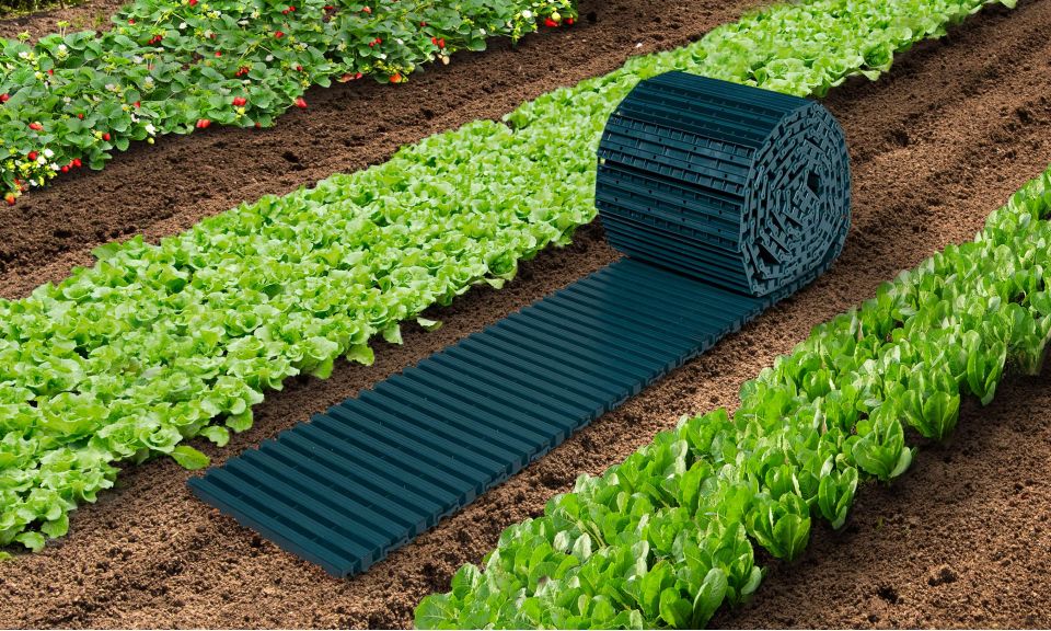 Chemin de potager 5m en plastique vert