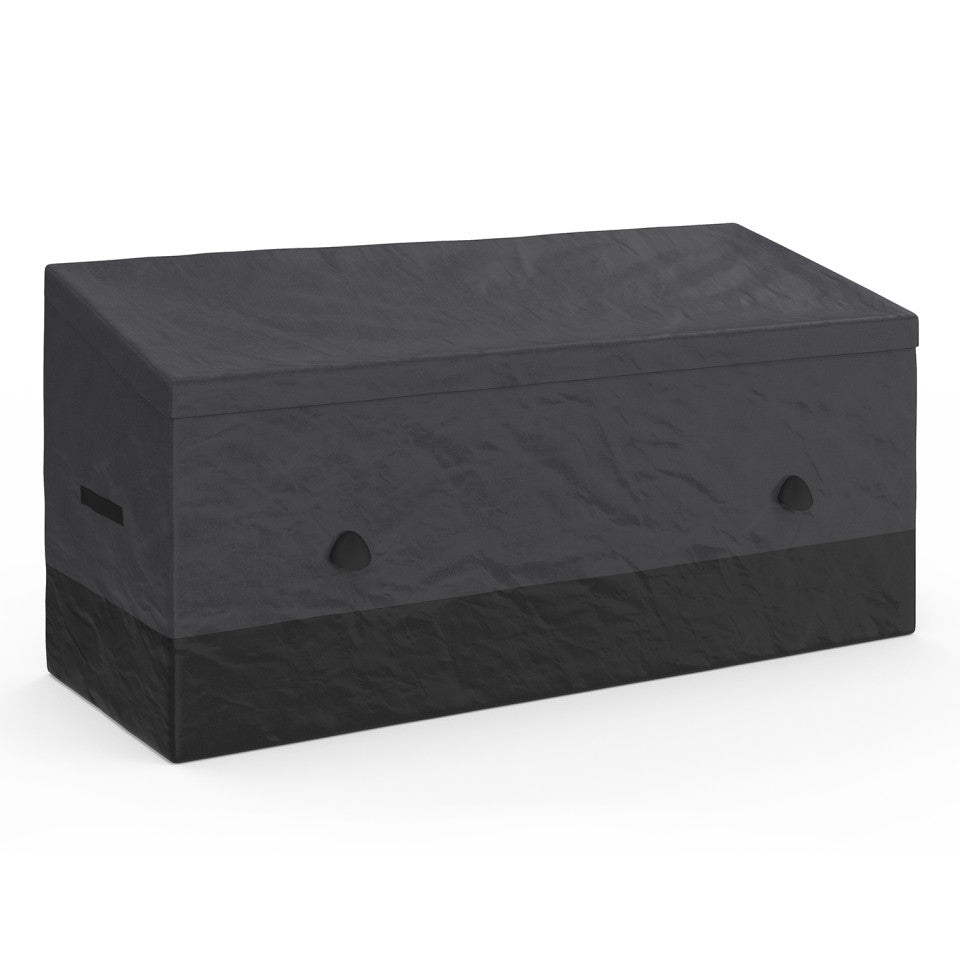 Coffre de rangement pour extérieur gris anthracite avec bâche 600L