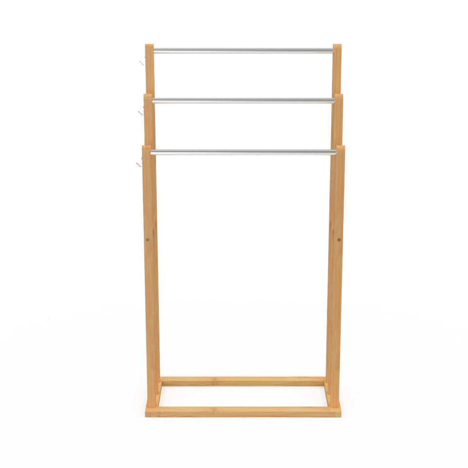 Porte-serviettes Maya 3 niveaux en bambou