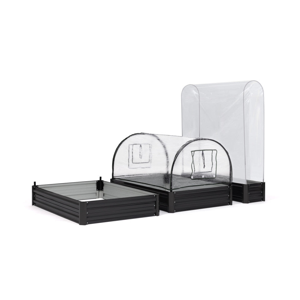 Carrés et serres de potager kit complet en métal