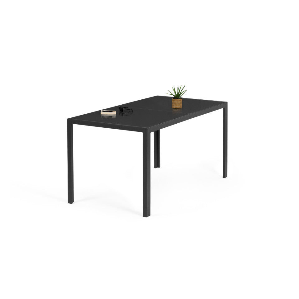 Table de jardin Formentera en verre trempé 190cm