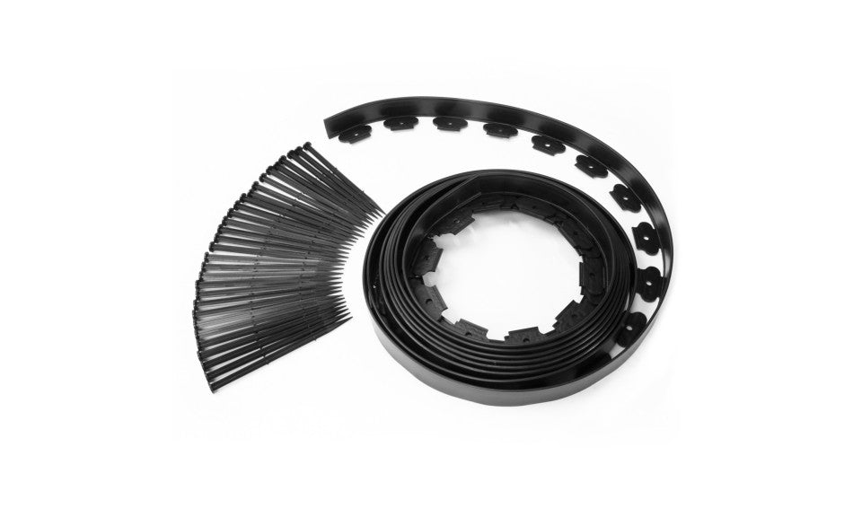 Bordurette pour parterre 10m en plastique noir