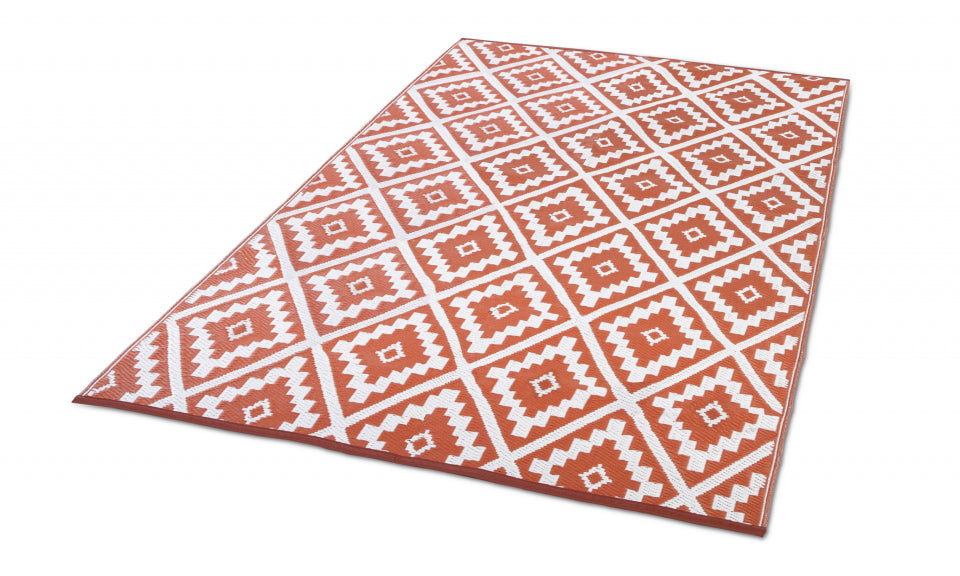 Tapis extérieur 270x370cm Vahiné terracotta