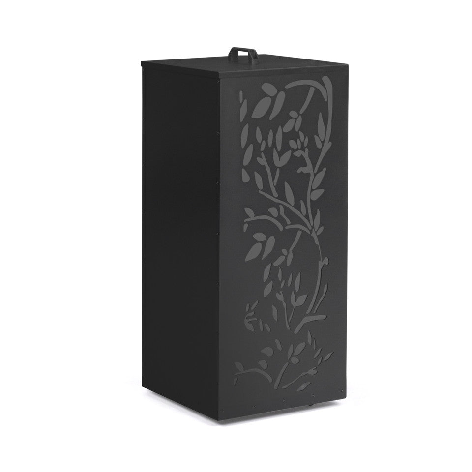Réservoir à granules et pellets noir à motifs 45kg