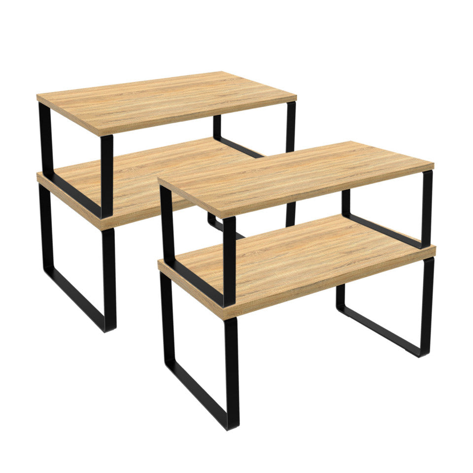 Etagères de rangement encastrables pour placards - lot de 4