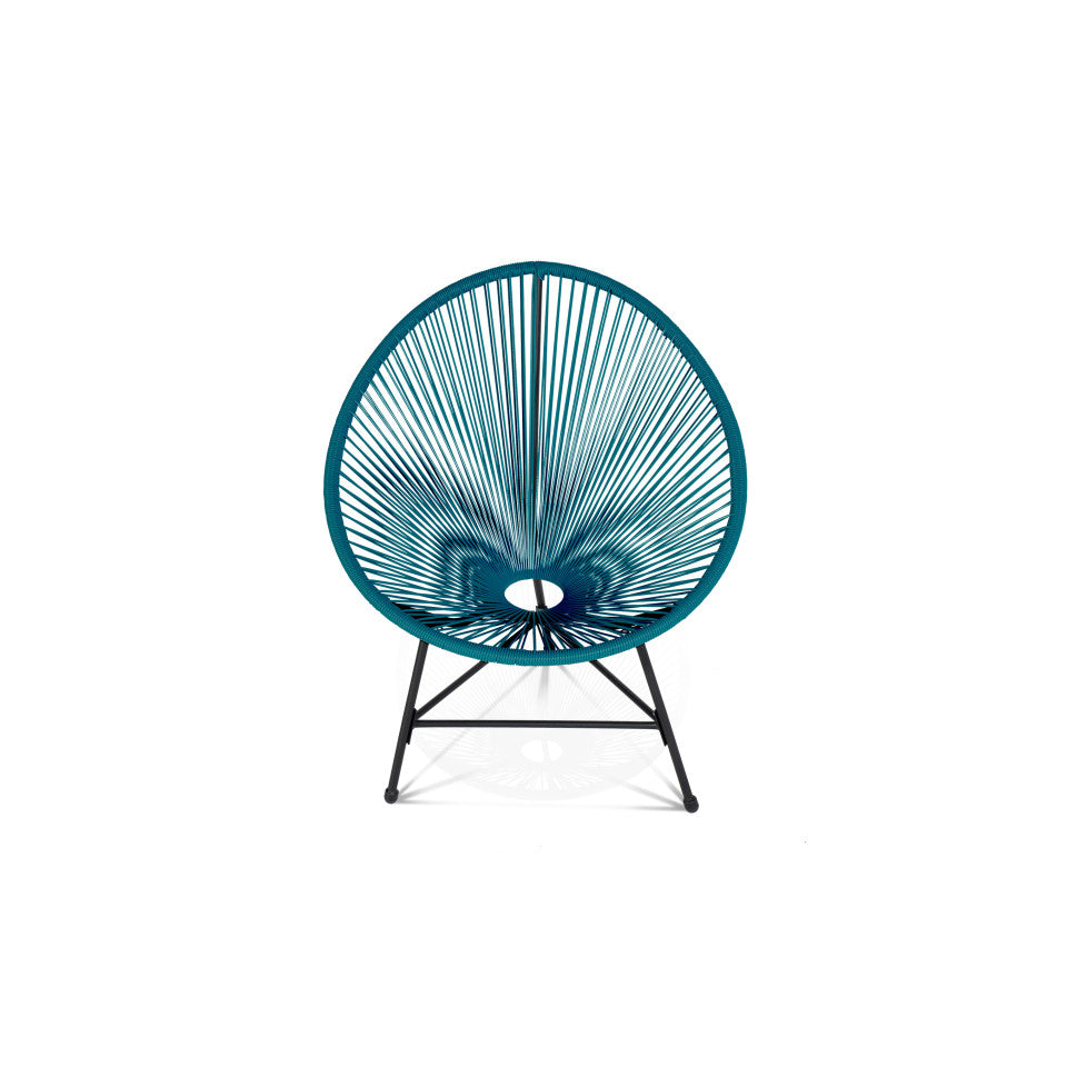 Salon de jardin filaire Ibiza 2 fauteuils et 1 table bleu