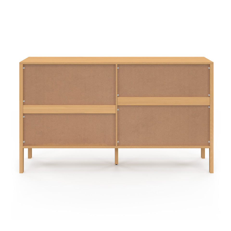 Commode Eve 6 tiroirs en cannage 140cm