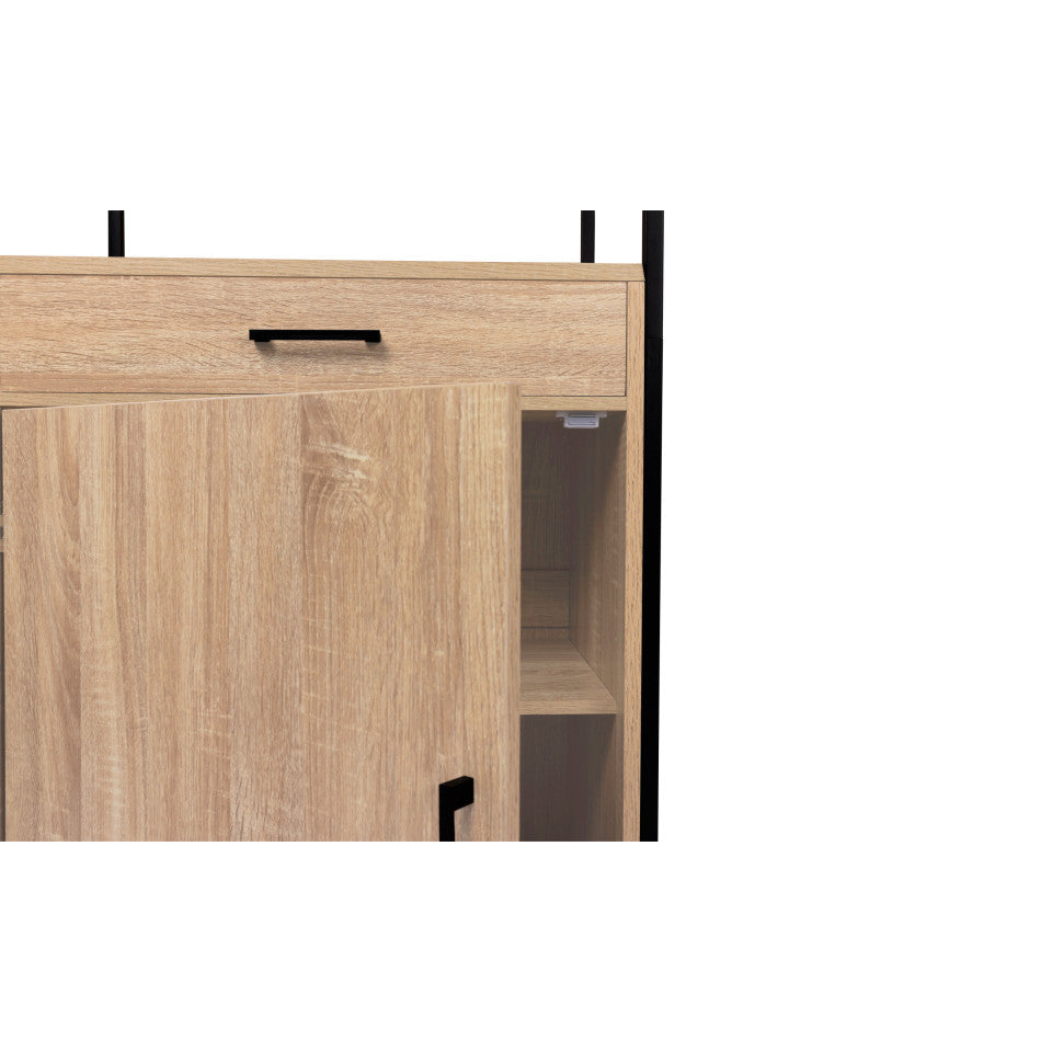 Meuble de cuisine / Vaisselier Memphis 2 niveaux 60x170cm