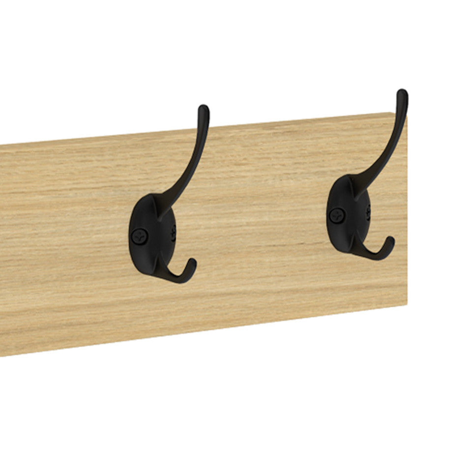 Porte manteau mural Memphis 5 patères - lot de 2