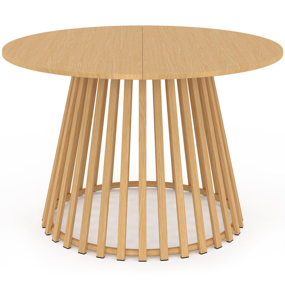 Ensemble repas Hortensia 6 places métal effet bois