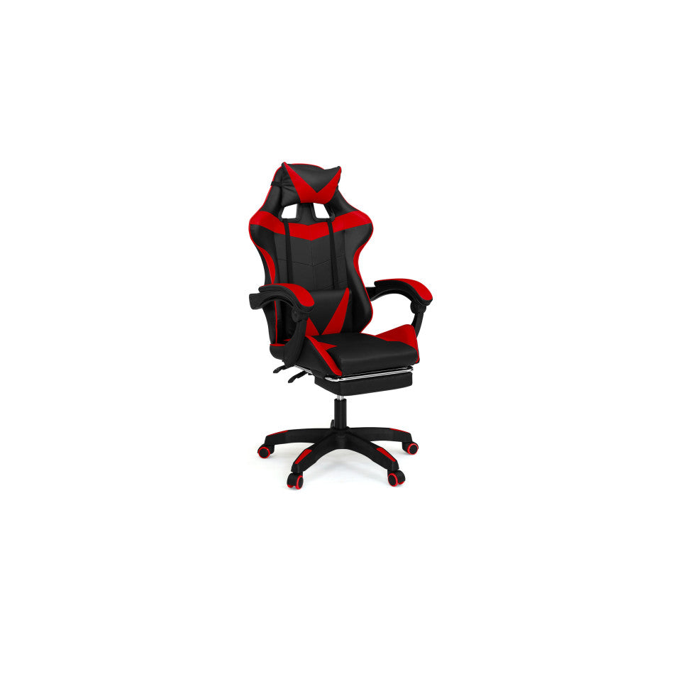 Fauteuil de bureau spécial gaming noir et rouge