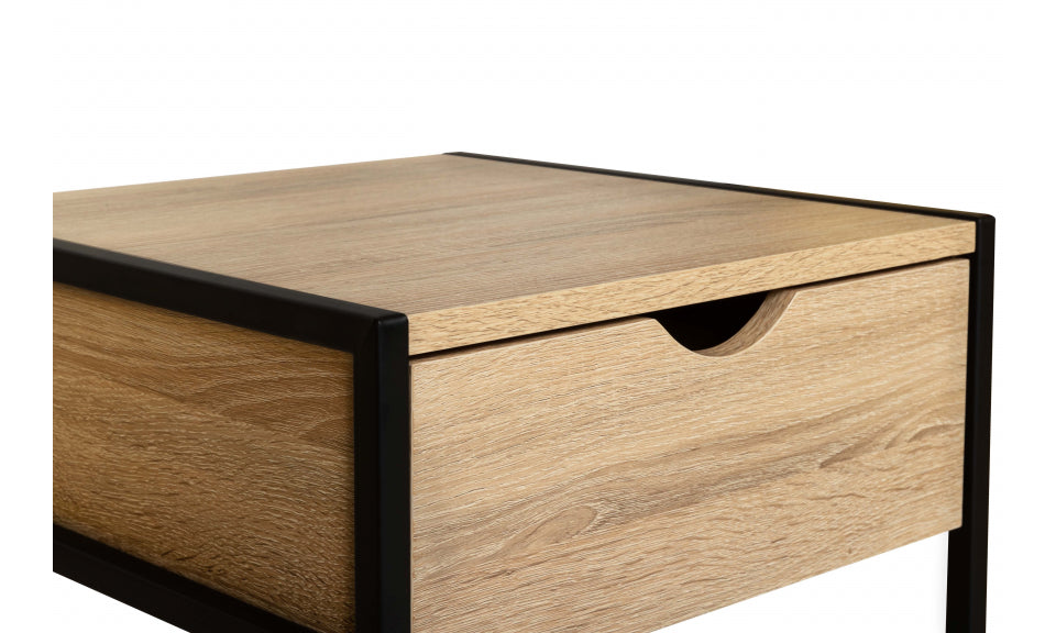 Tables de chevet Memphis sur pieds 1 tiroir - lot de 2