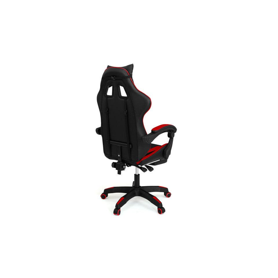 Fauteuil de bureau spécial gaming noir et rouge
