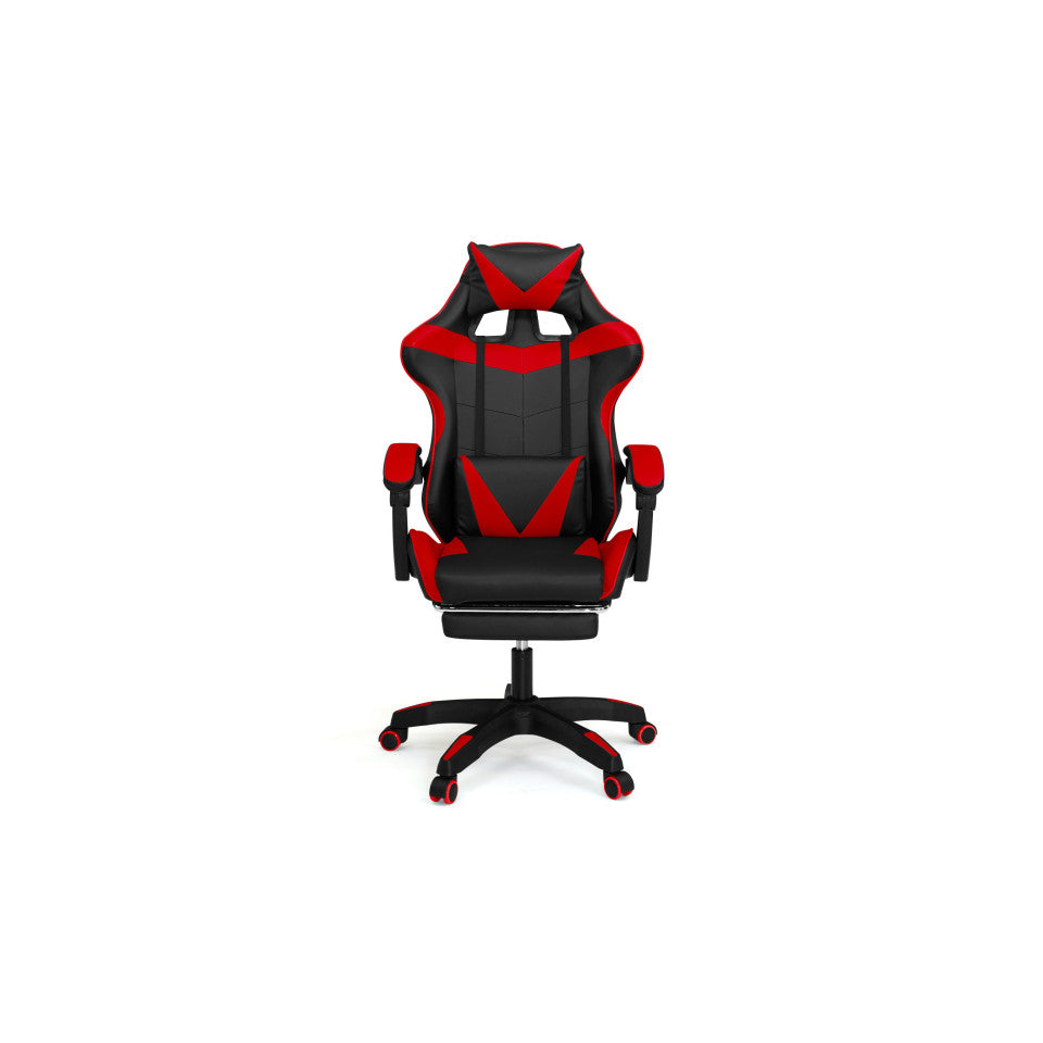 Fauteuil de bureau spécial gaming noir et rouge