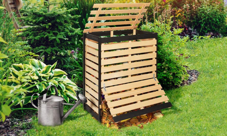 Bac de compostage en bois 360L