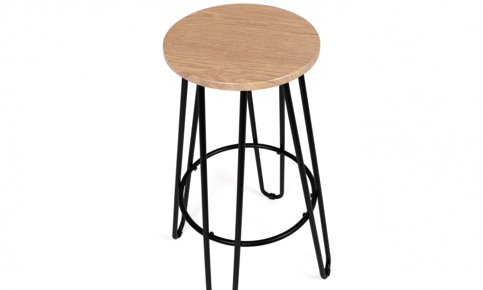 Tabourets de bar industriels pieds épingle Missouri - lot de 4
