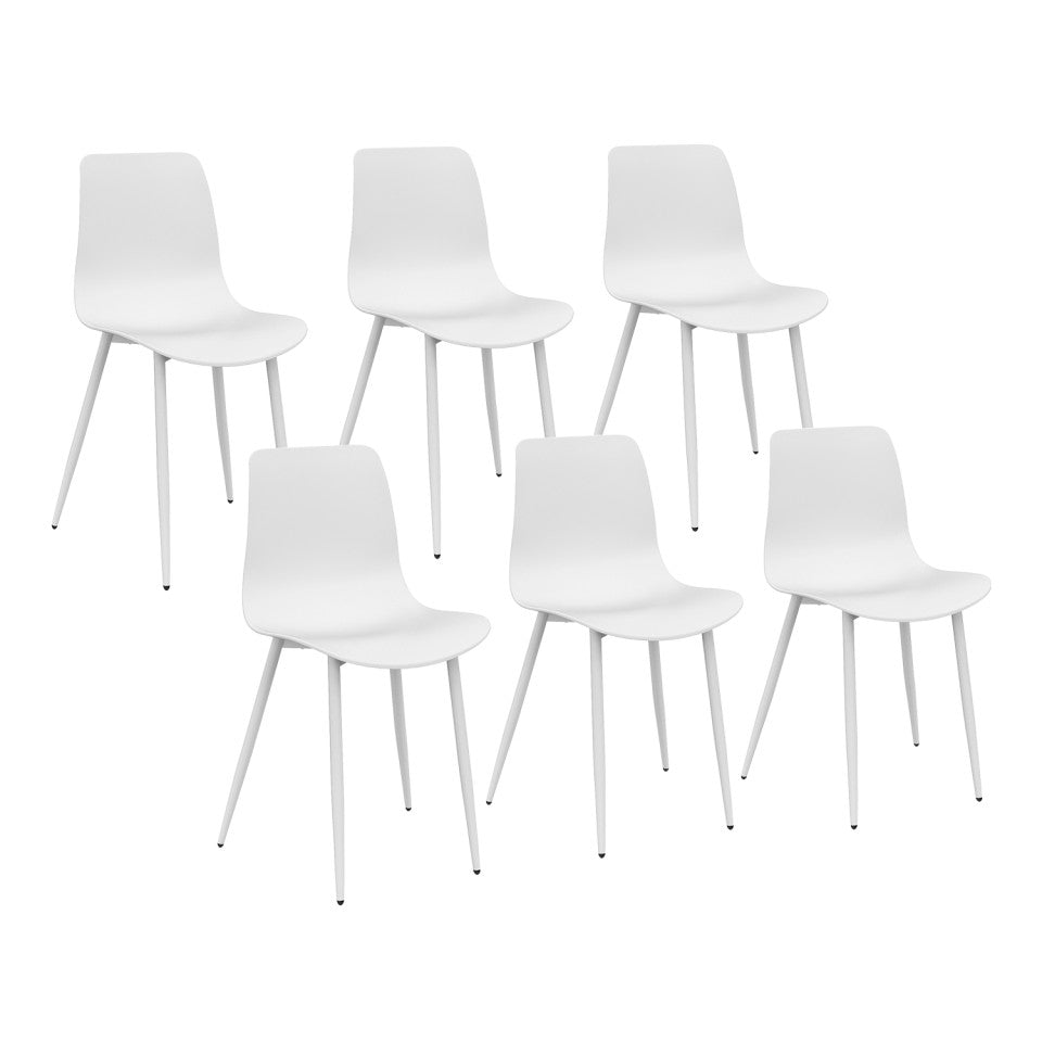 Chaises Nala blanches - lot de 6