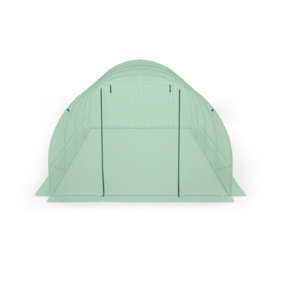 Serre de jardin 18m² verte bâche renforcée 130 gr/m² - gamme maraichère