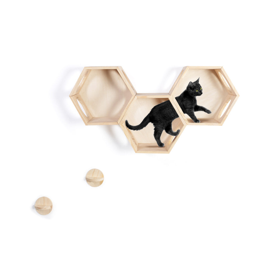 Etagères modulables pour chat - Lot de 3
