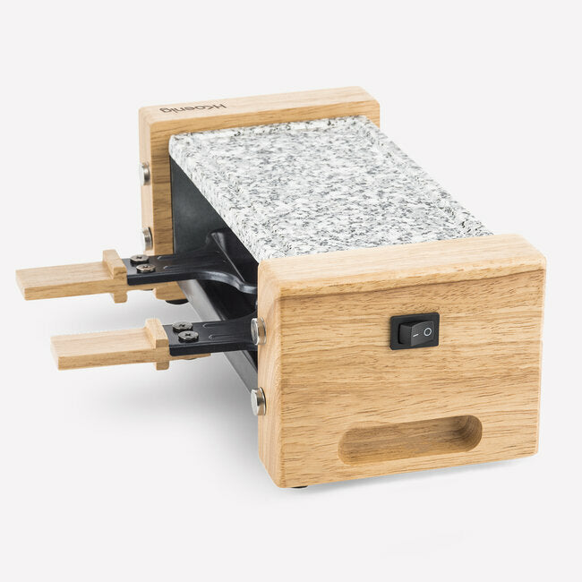 Raclette et pierre à cuire 2 personnes design bois