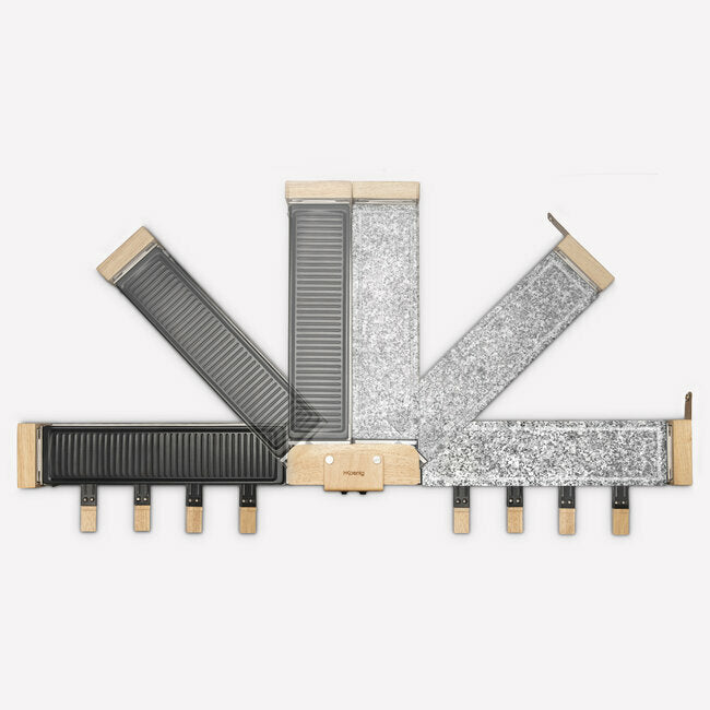 Raclette 4 en 1 conviviale 8 personnes design bois