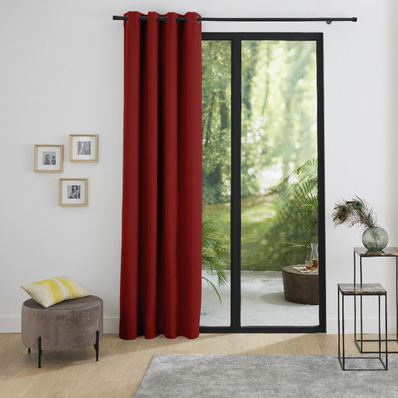Rideaux Occultant Thermique 140 x 260 cm Cerise