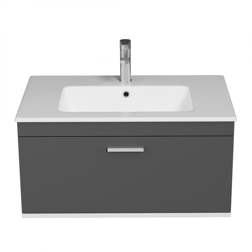 Meuble simple vasque Rubite 1 tiroir 100 cm