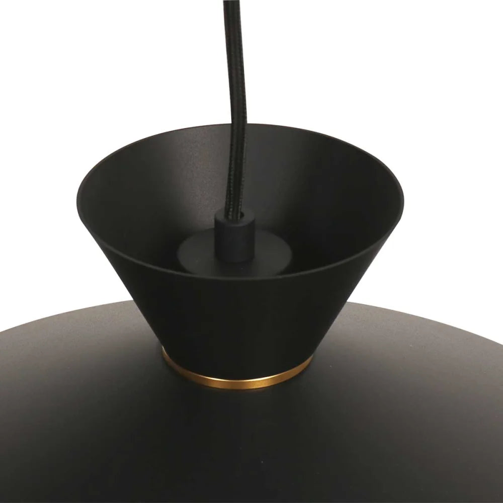 Lampe suspension noire - diamètre 40 cm - Skandina