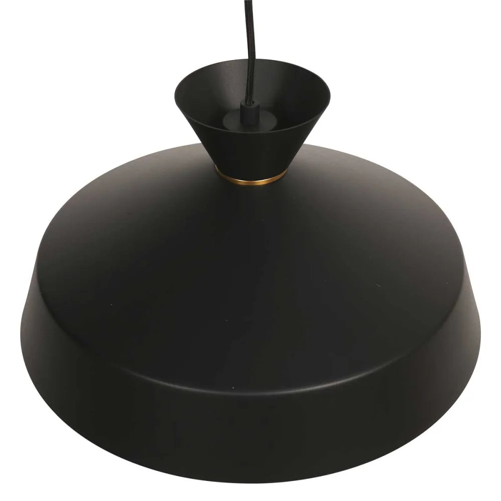 Lampe suspension noire - diamètre 40 cm - Skandina