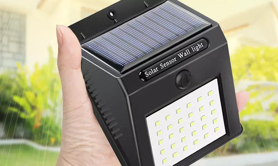 Lampe LED Solaire Avec Capteur De Mouvement 120°