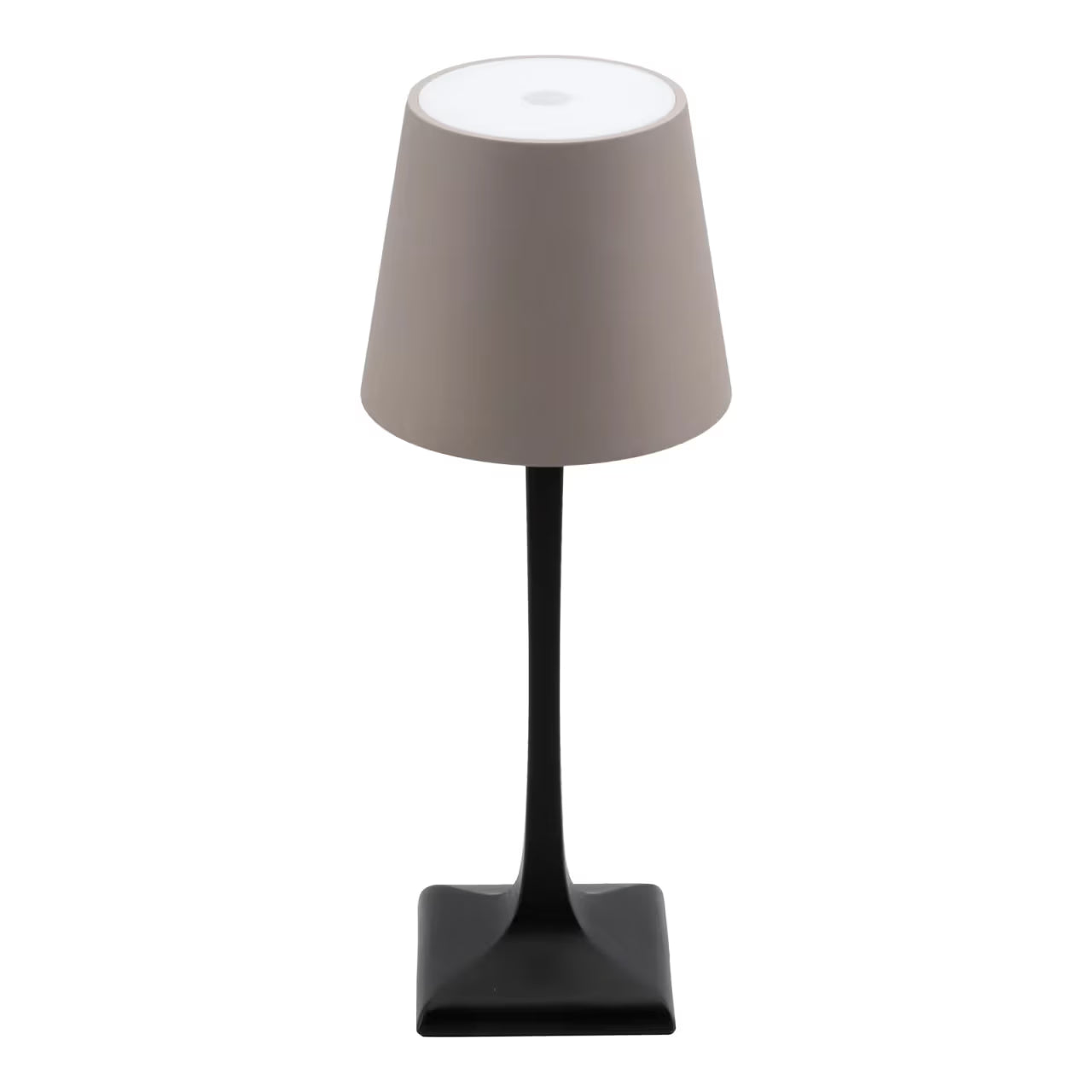 Pack 2 lampes de table LED sans fil rechargeable Milano - noire/taupe - intérieur & extérieur
