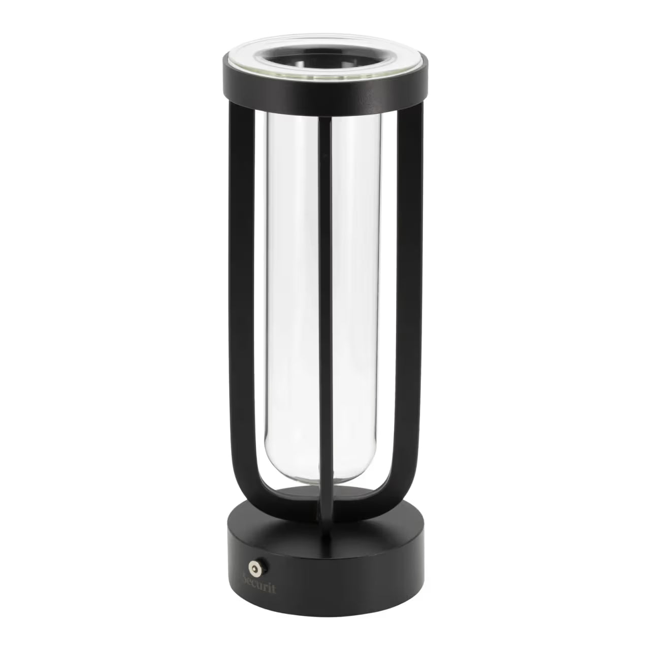 Pack 2 Lampes de table LED sans fil rechargeable en forme de vase Florence - noire - intérieur & extérieur