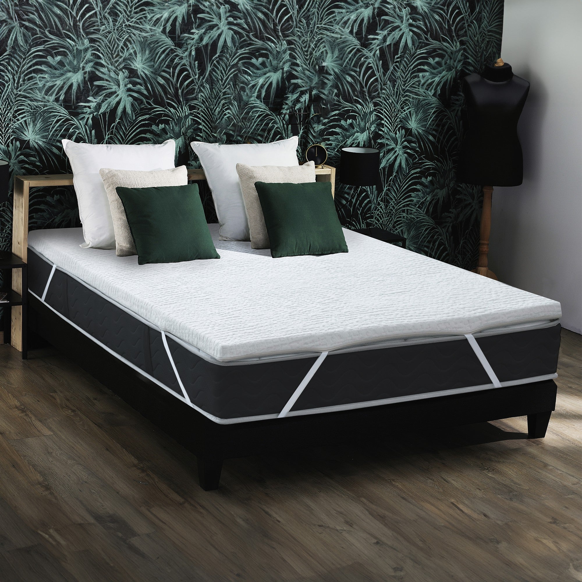 Surmatelas déhoussable mousse à mémoire de forme 5 cm