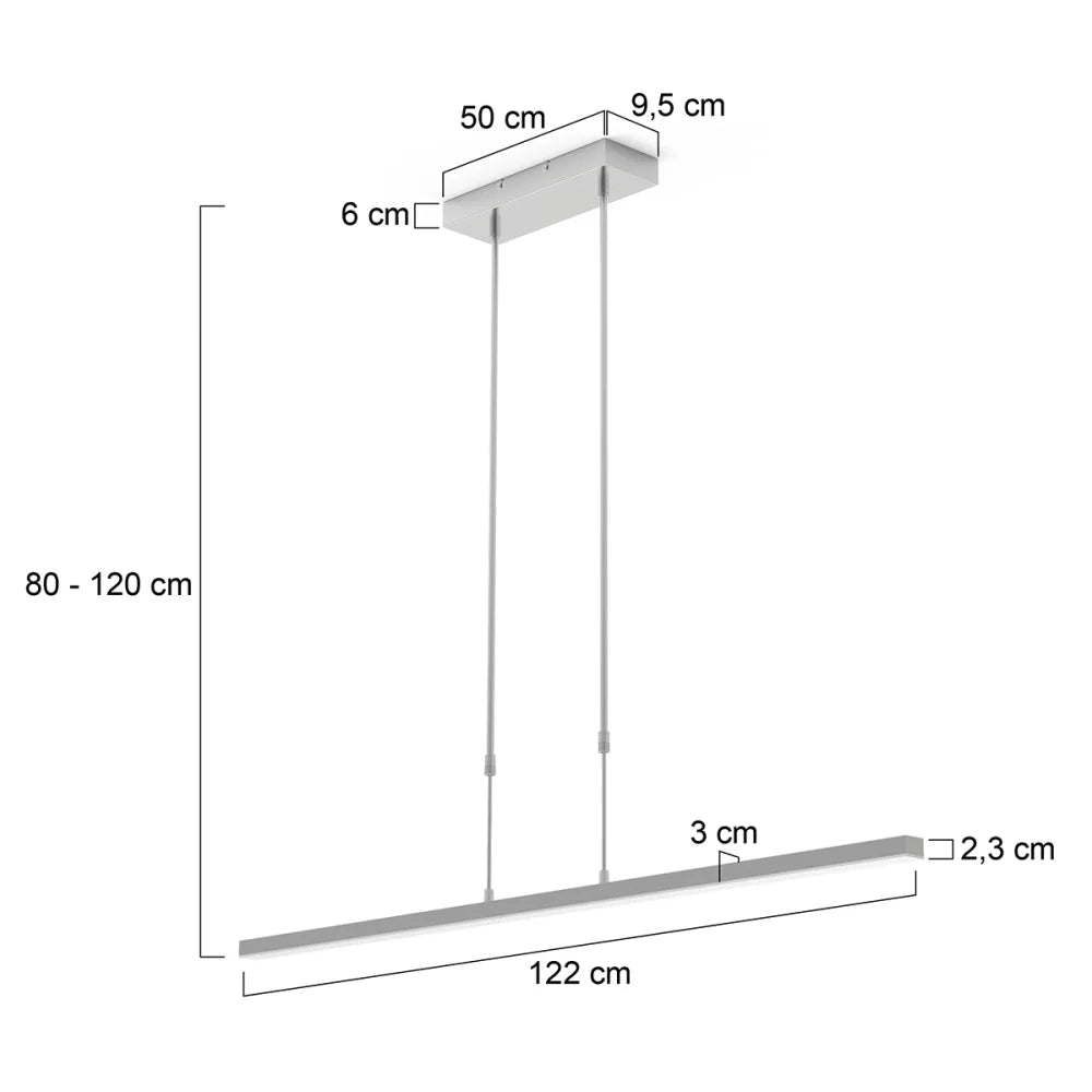 Lampe suspension acier - Bande