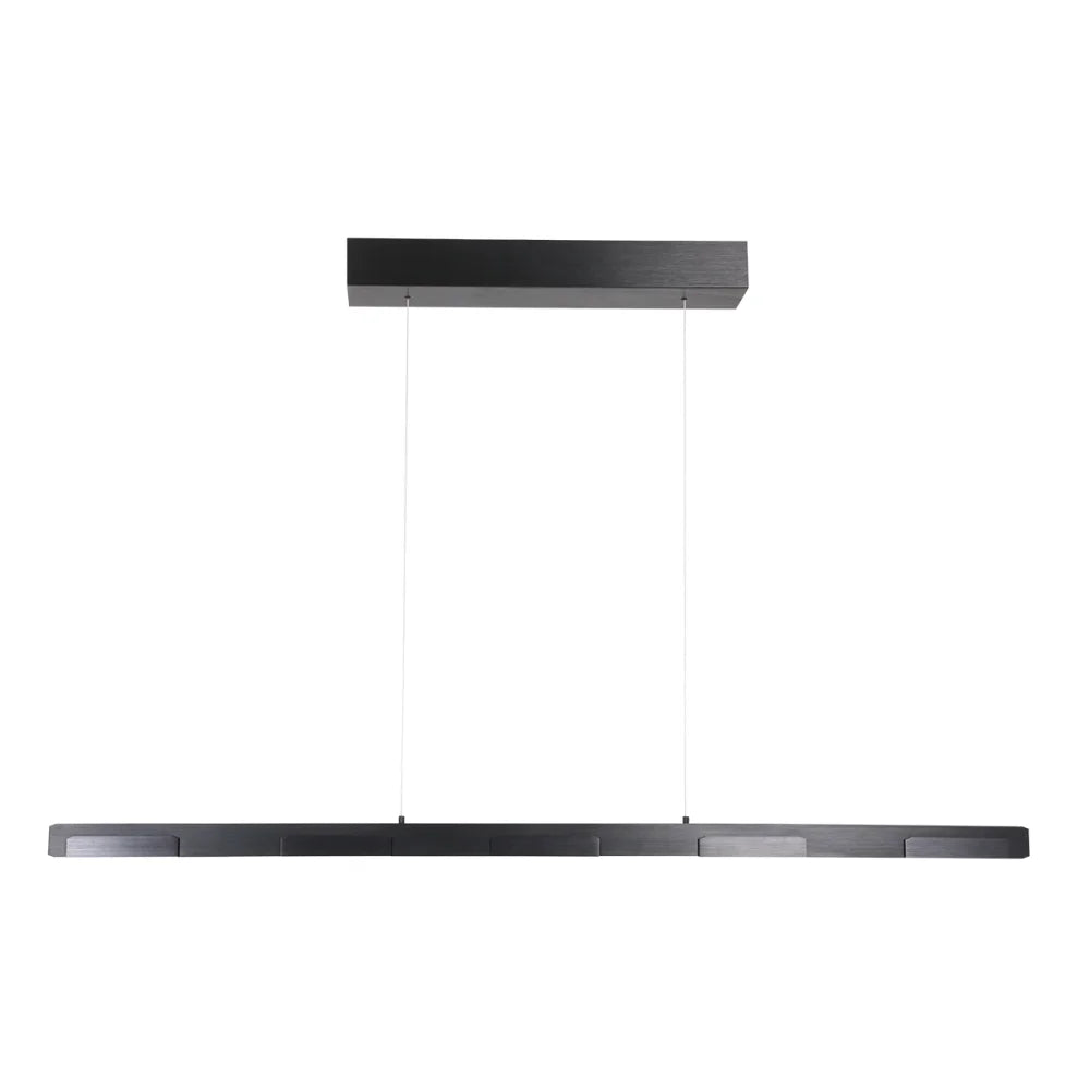 Lampe design suspension noire - 7 lumières - Bloc