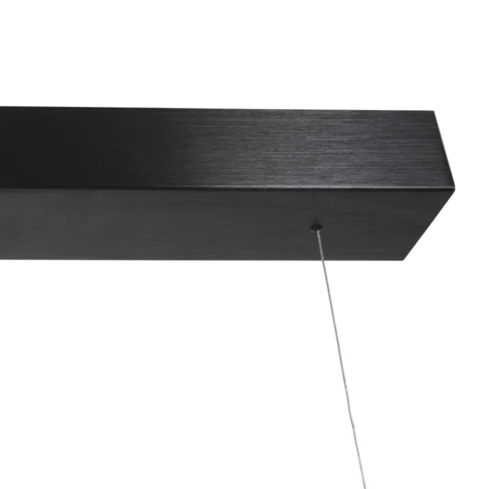Lampe design suspension noire - 7 lumières - Bloc