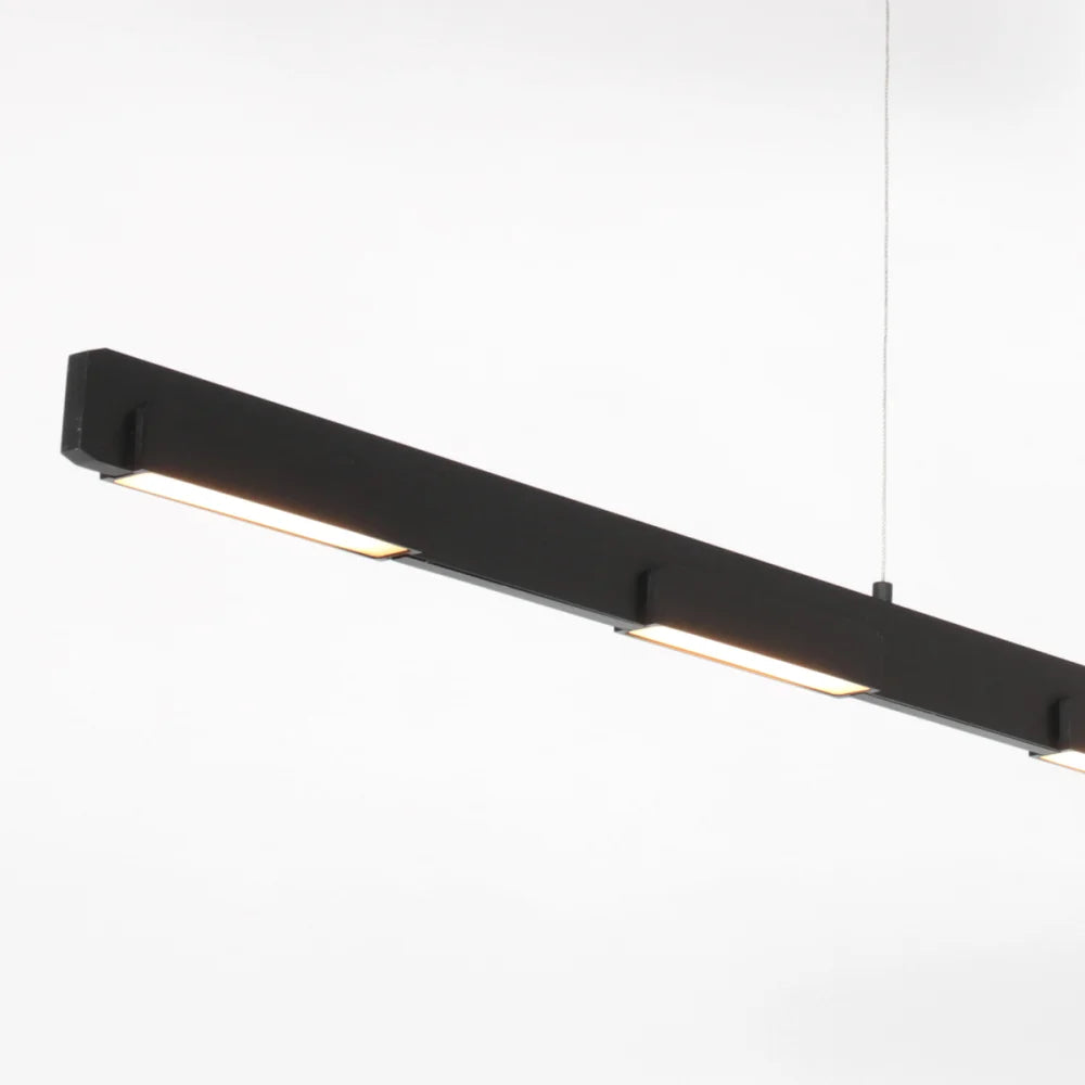 Lampe design suspension noire - 11 lumières - Bloc