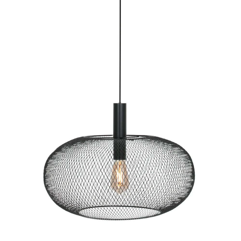 Lampe suspension ajourée noire - Cloud