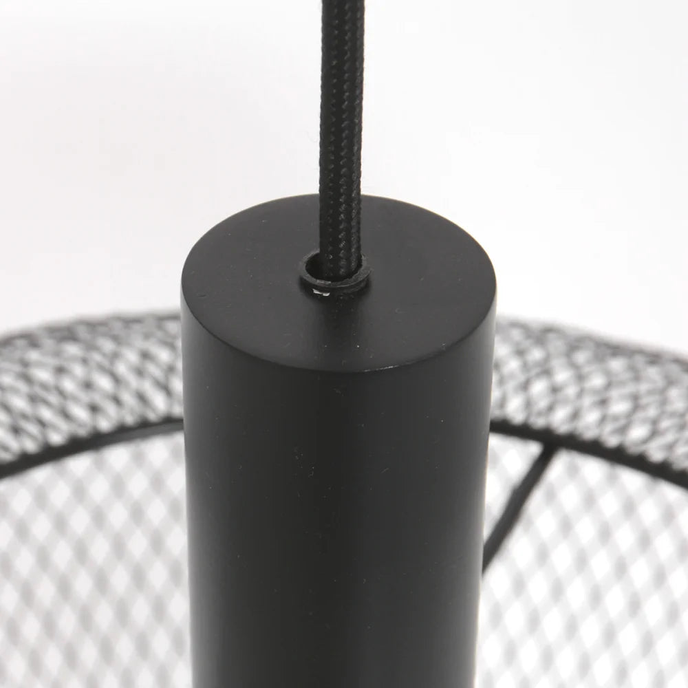 Lampe suspension ajourée noire - Cloud