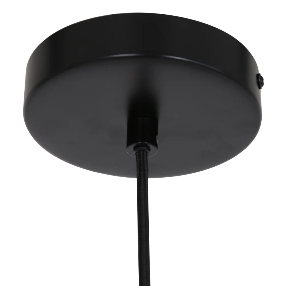 Lampe suspension ajourée noire - Cloud