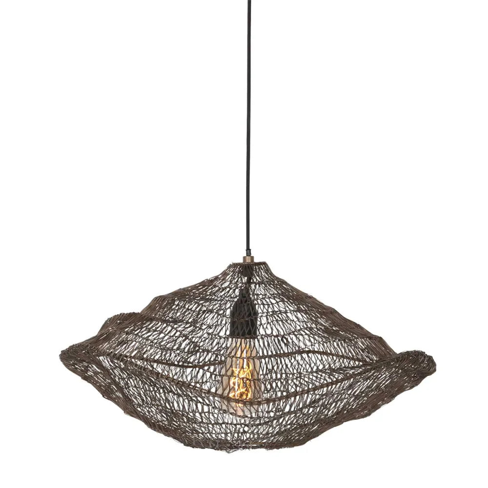 Lampe suspension bronze - Feuileter