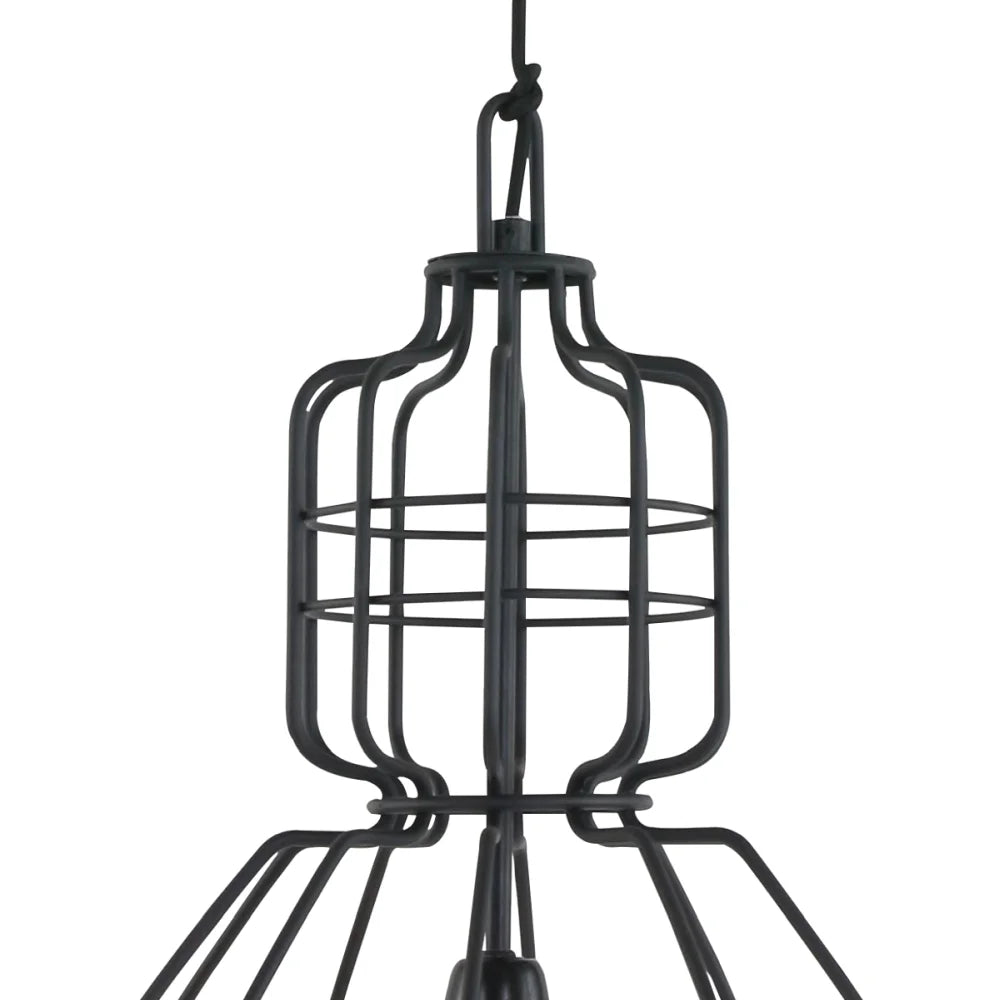 Lampe suspension style industriel noire - Mark III