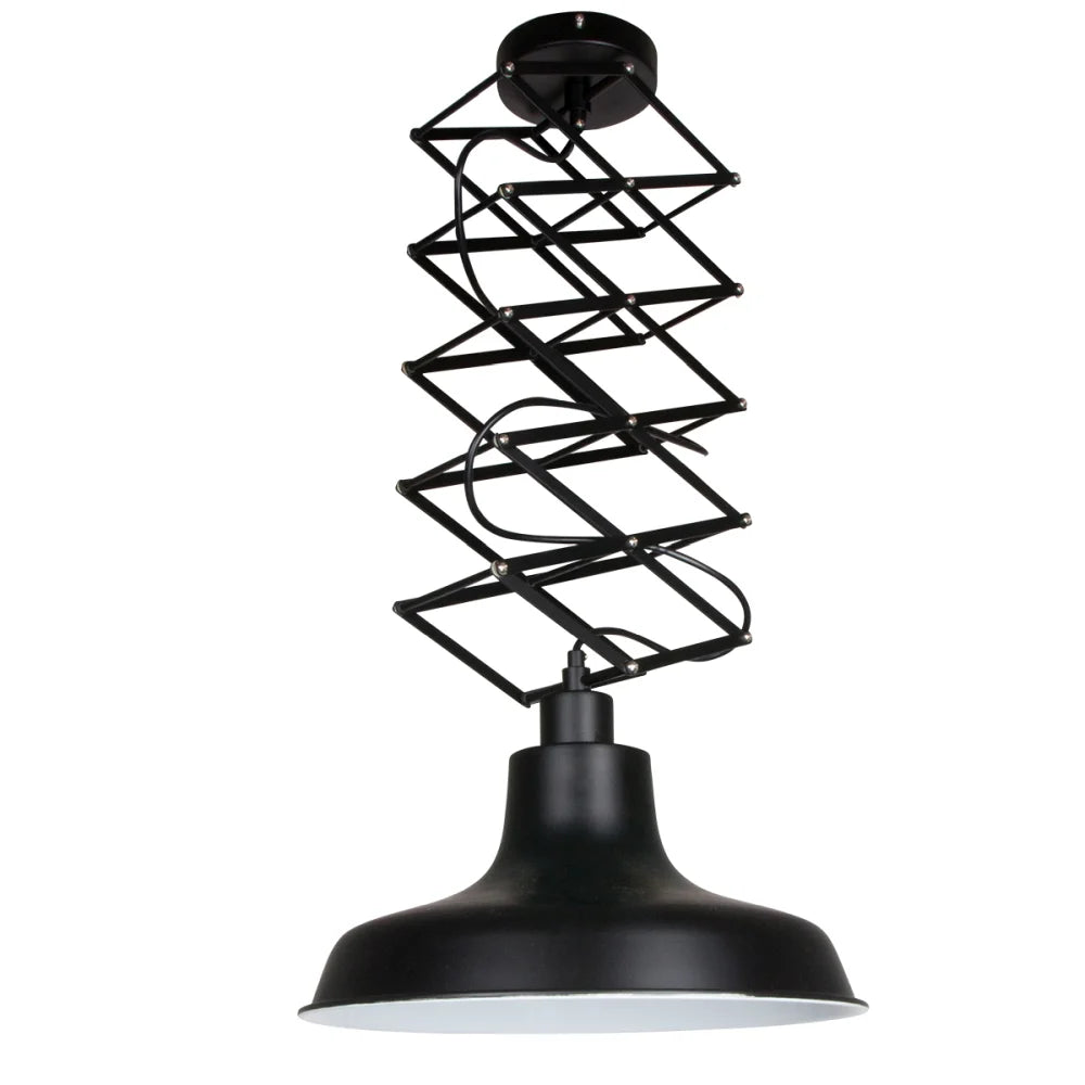 Lampe suspension à ciseaux noire - Flex