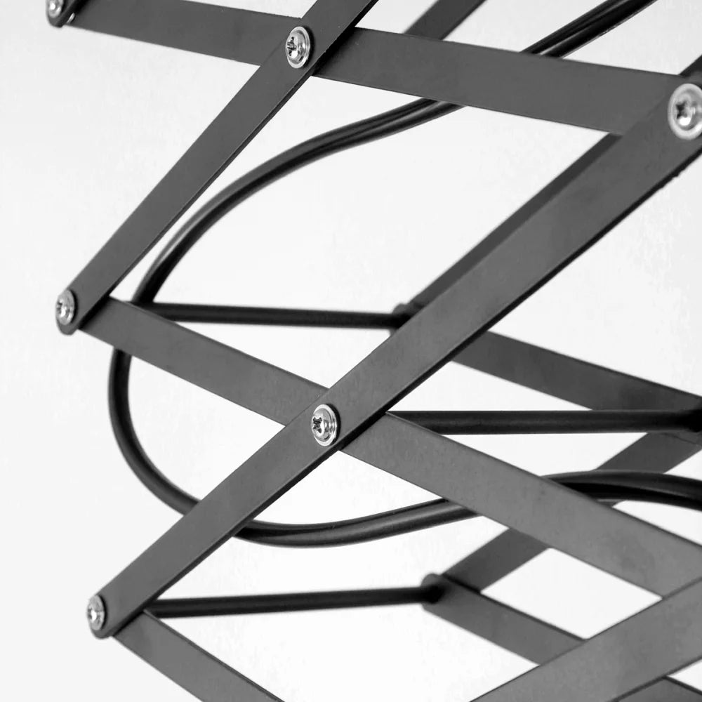 Lampe suspension à ciseaux noire - Flex