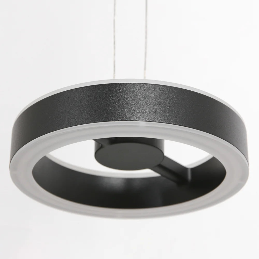 Lampe suspension noire - 6 lumières - Piola