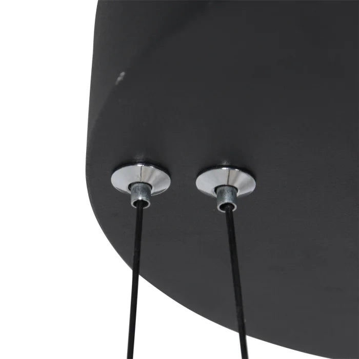 Lampe suspension noire - 3 lumières - Ringlux